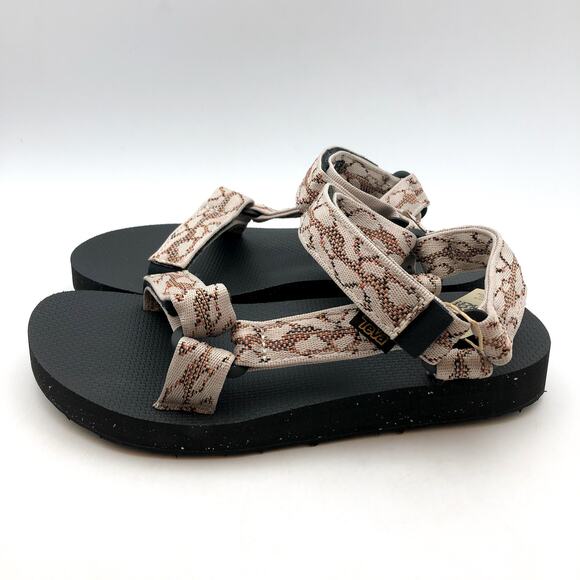 TEVA Womens Original Universal ReLoop Sandals US 8 EU 38 Natural Black NIB - Picture 7 of 12